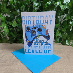 Level Up Birthday Boy Card (ONLINE ORDER ONLY)