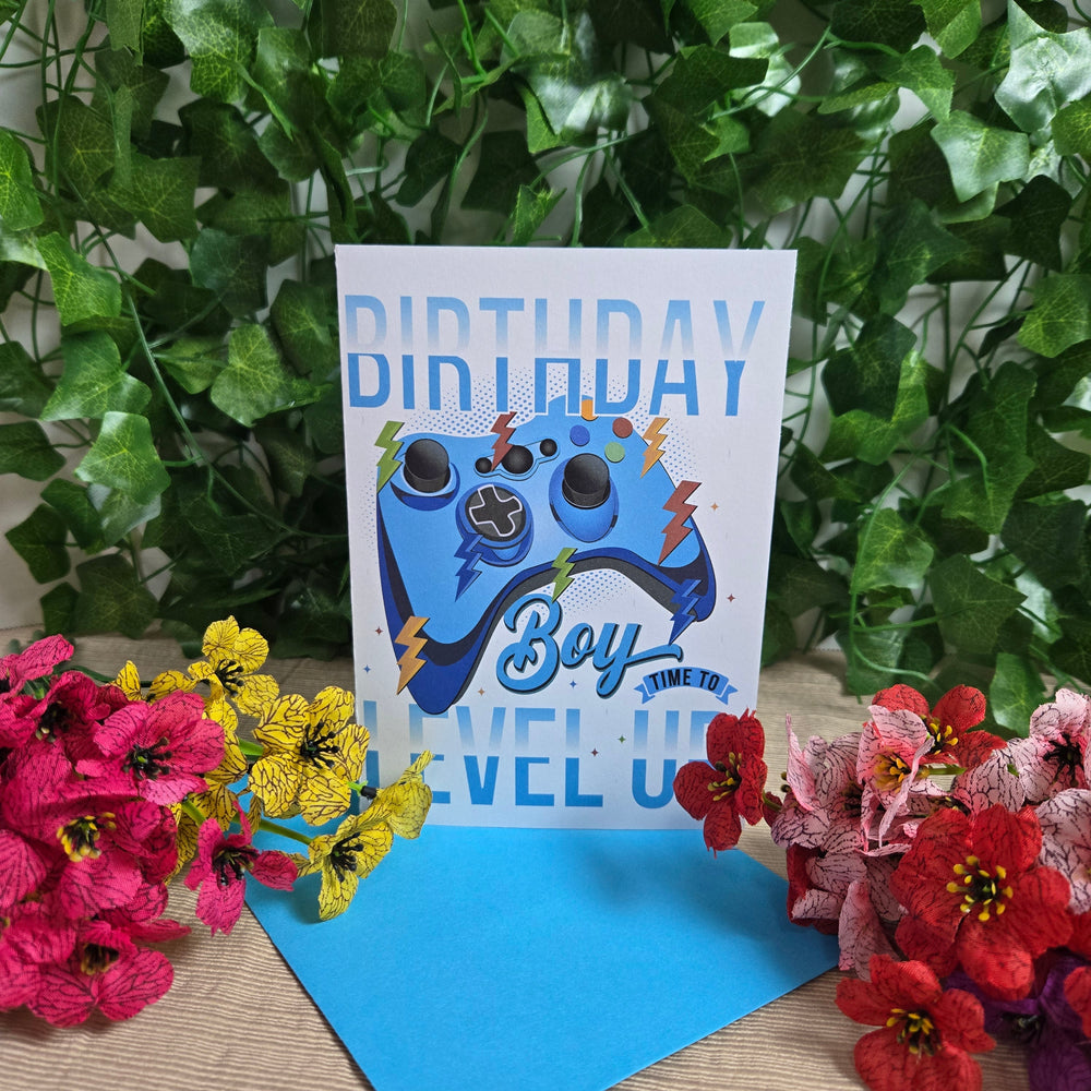Level Up Birthday Boy Card (ONLINE ORDER ONLY)