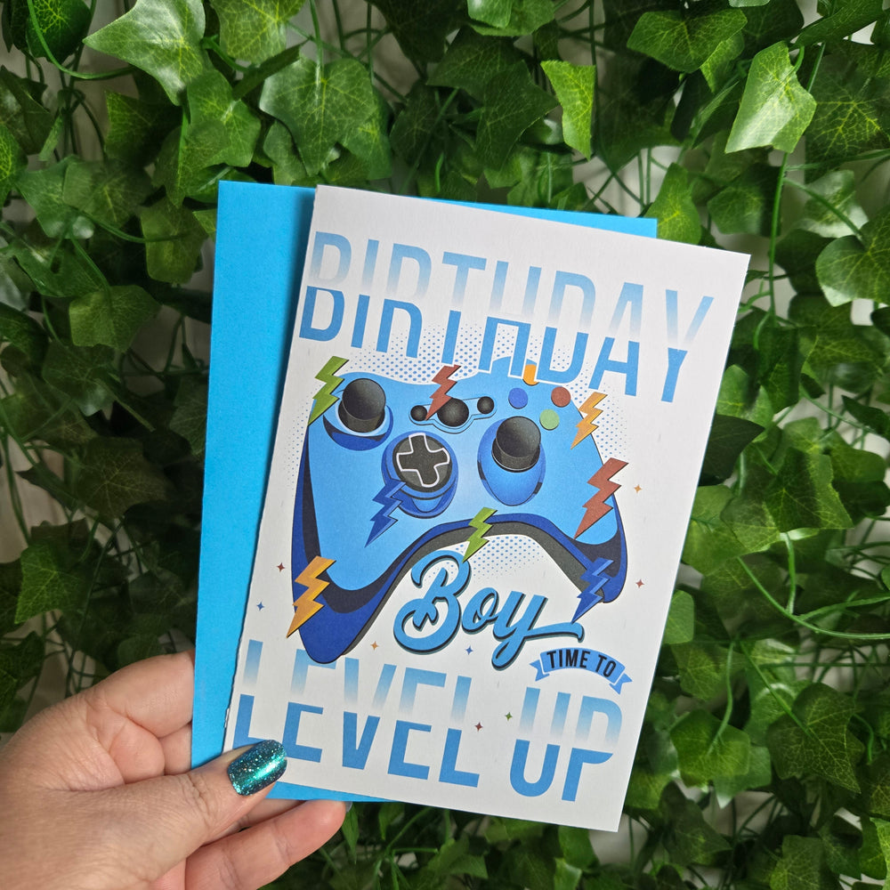 Level Up Birthday Boy Card (ONLINE ORDER ONLY)