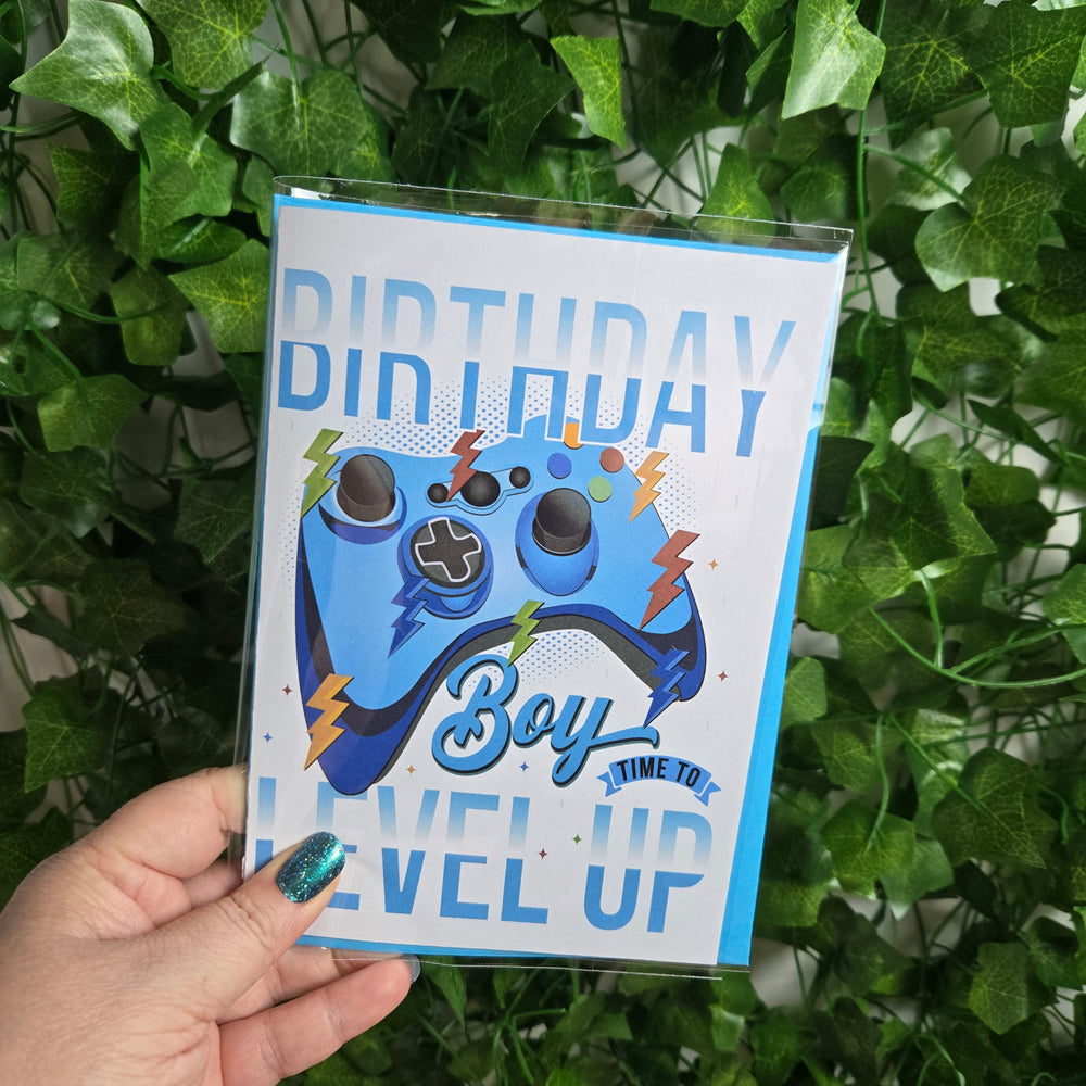 Level Up Birthday Boy Card (ONLINE ORDER ONLY)