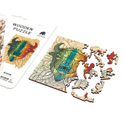 Bison 40 Piece Mini Wooden Jigsaw Puzzle Geek Toys (ONLINE ORDER ONLY)