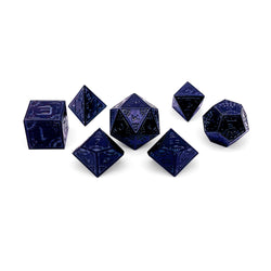 Black Hole - Space Dice 7 Piece RPG Set Alloy Metal Dice | Glows in the Dark (Online Only)