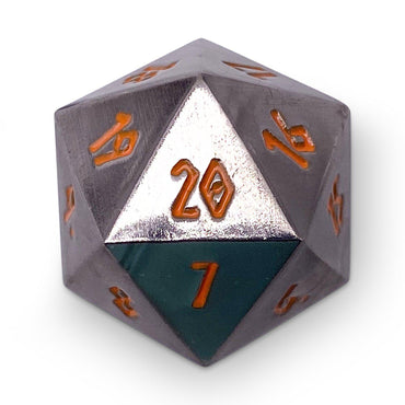 Black Lava Metal Countdown Dice 25mm (ONLINE ORDER ONLY)