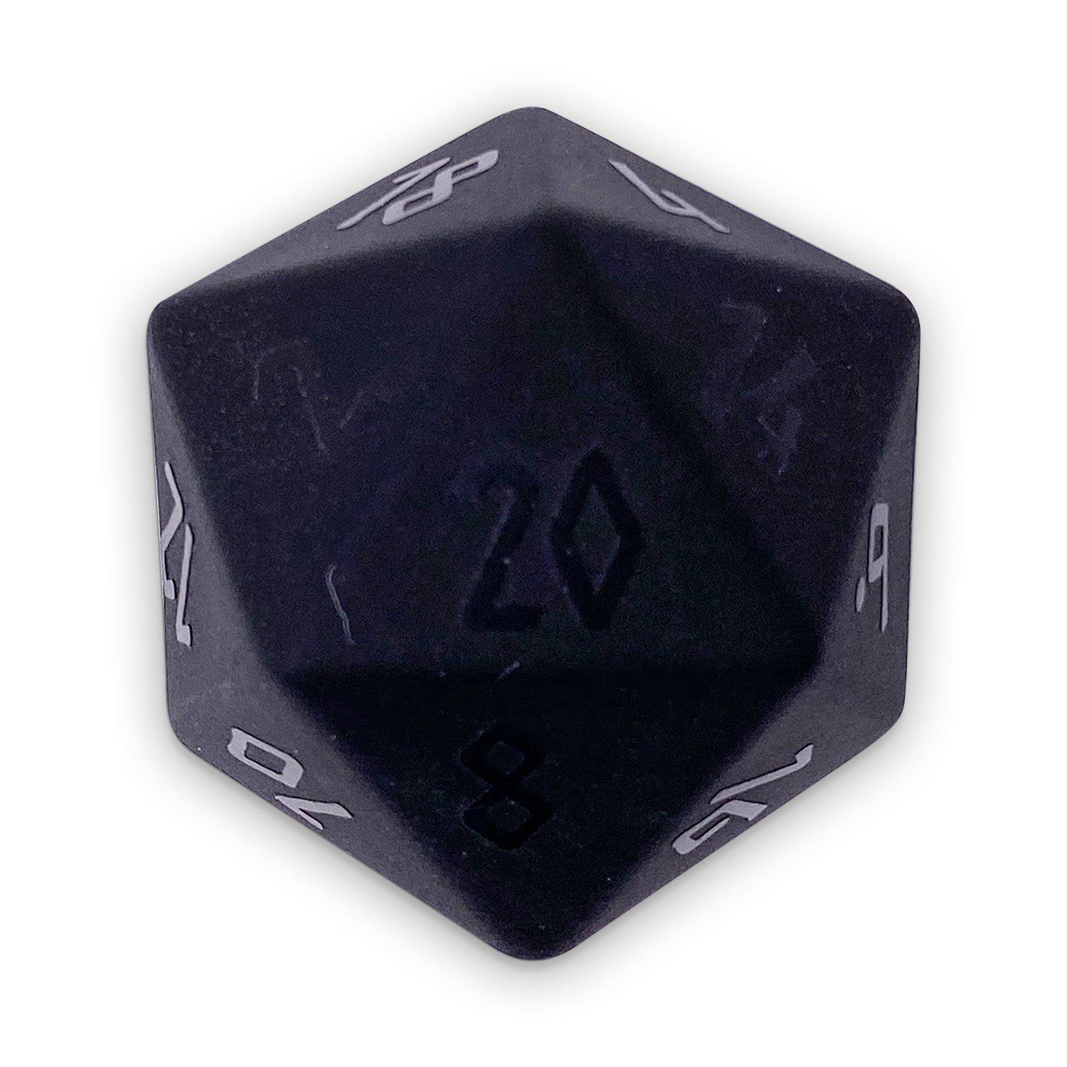 Black Obsidian - Raised Boulder® 30mm Gemstone Dice (Online Only)