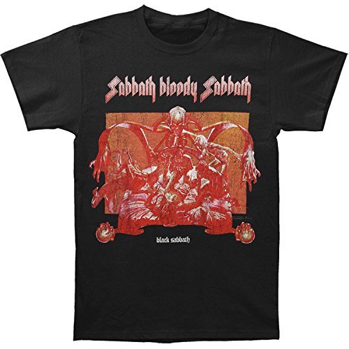 Black Sabbath Sabbath Bloody (Distressed) Men'S T-Shirt, Black, Medium [T-Shirt] (ONLINE ORDER ONLY)