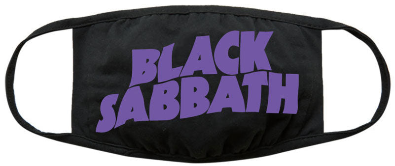 Black Sabbath Wavy Logo Face Covering [Apparel] (ONLINE ORDER ONLY)