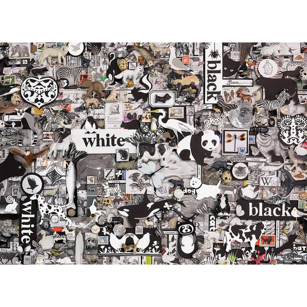 Black & White Animals 1000 Piece Jigsaw Puzzle Cobble Hill (ONLINE ORDER ONLY)