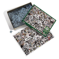 Black & White Animals 1000 Piece Jigsaw Puzzle Cobble Hill (ONLINE ORDER ONLY)