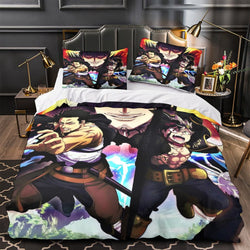 Black Clover Bedding Set Pattern Quilt Duvet Cover Without Filler (Online Order Only)