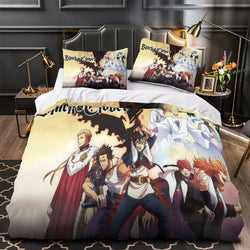 Black Clover Bedding Set Pattern Quilt Duvet Cover Without Filler (Online Order Only)