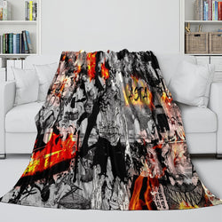 Black Clover Blanket Flannel Fleece Pattern Throw Room Decoration (Online Order Only)