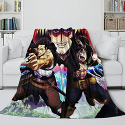 Black Clover Blanket Flannel Fleece Pattern Throw Room Decoration (Online Order Only)
