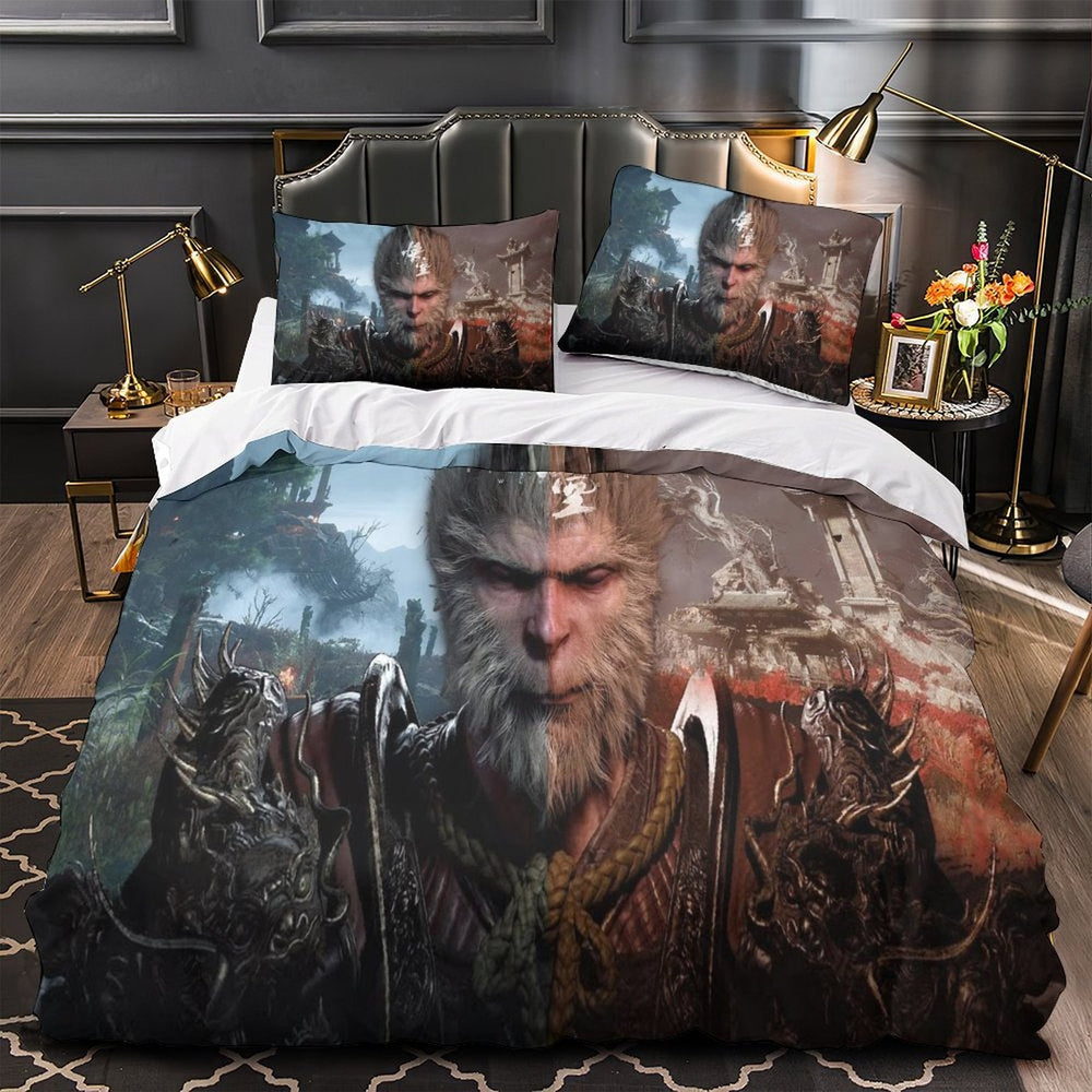 Black Myth Wukong Bedding Set Pattern Quilt Cover Without Filler (Online Order Only)