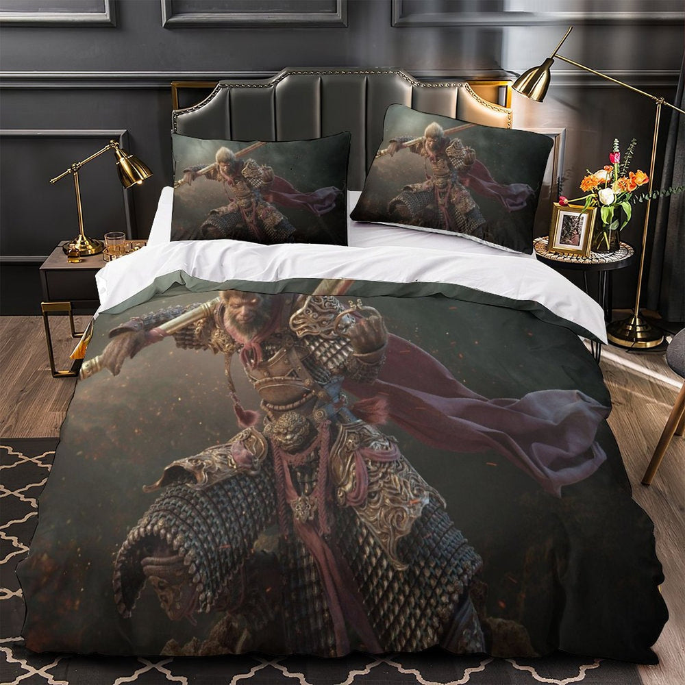 Black Myth Wukong Bedding Set Pattern Quilt Cover Without Filler (Online Order Only)
