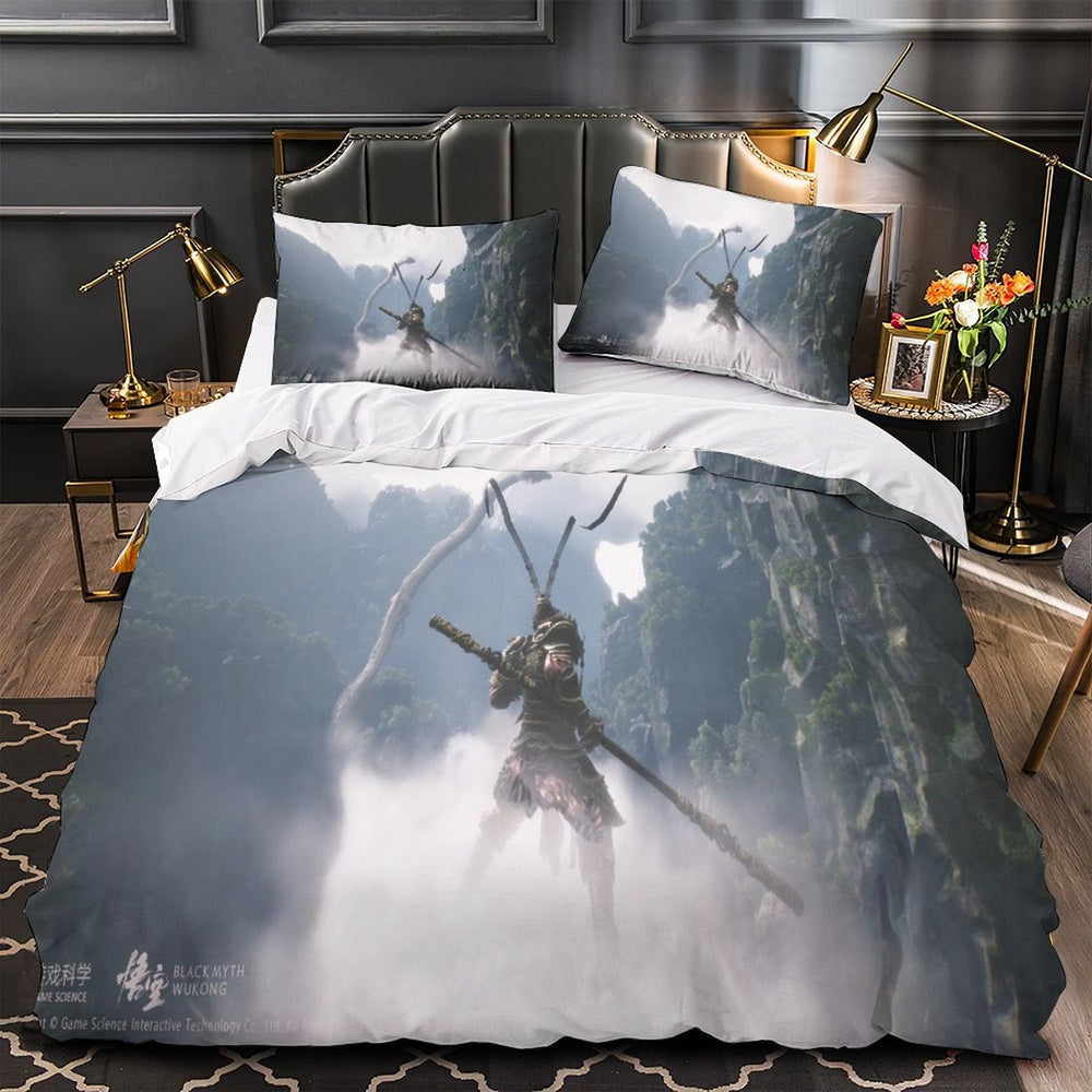 Black Myth Wukong Bedding Set Pattern Quilt Cover Without Filler (Online Order Only)