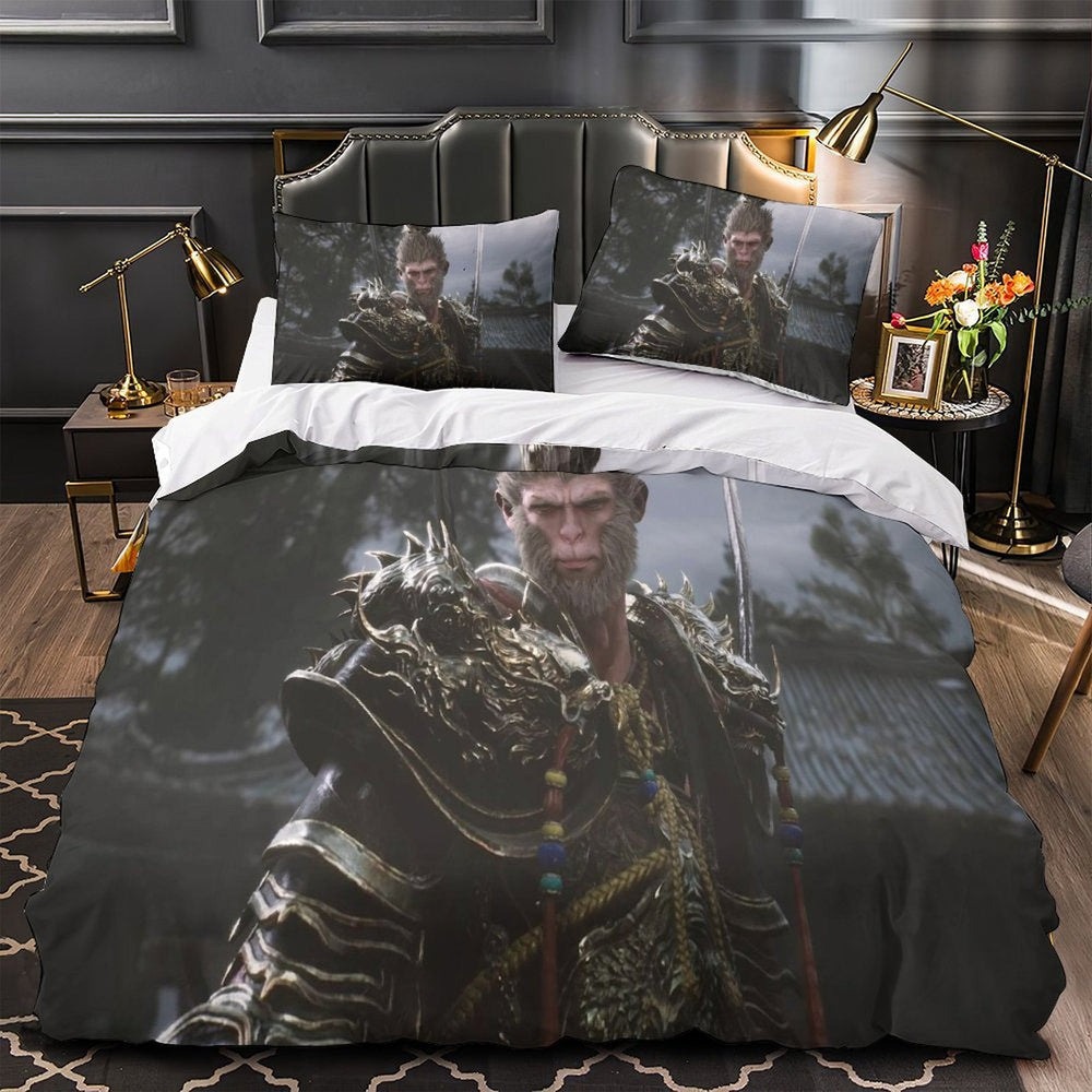 Black Myth Wukong Bedding Set Pattern Quilt Cover Without Filler (Online Order Only)