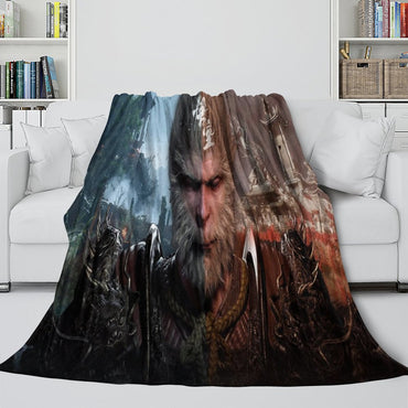 Black Myth Wukong Blanket Flannel Fleece Throw Room Decoration (Online Order Only)