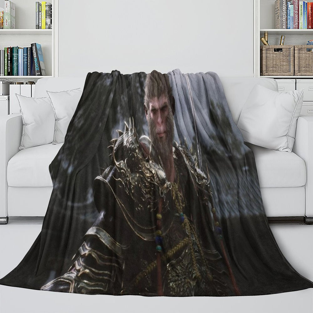Black Myth Wukong Blanket Flannel Fleece Throw Room Decoration (Online Order Only)