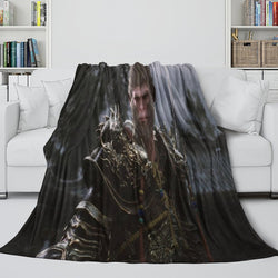 Black Myth Wukong Blanket Flannel Fleece Throw Room Decoration (Online Order Only)