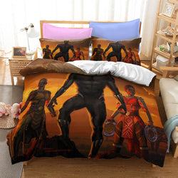 Black Panther Cosplay Bedding Set Quilt Cover Without Filler (Online Order Only)