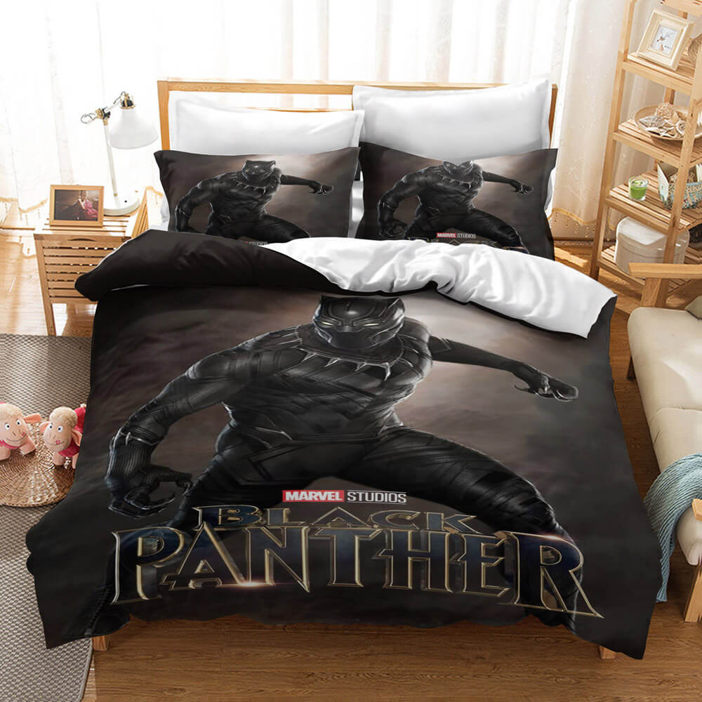 Black Panther Cosplay Bedding Set Quilt Cover Without Filler (Online Order Only)