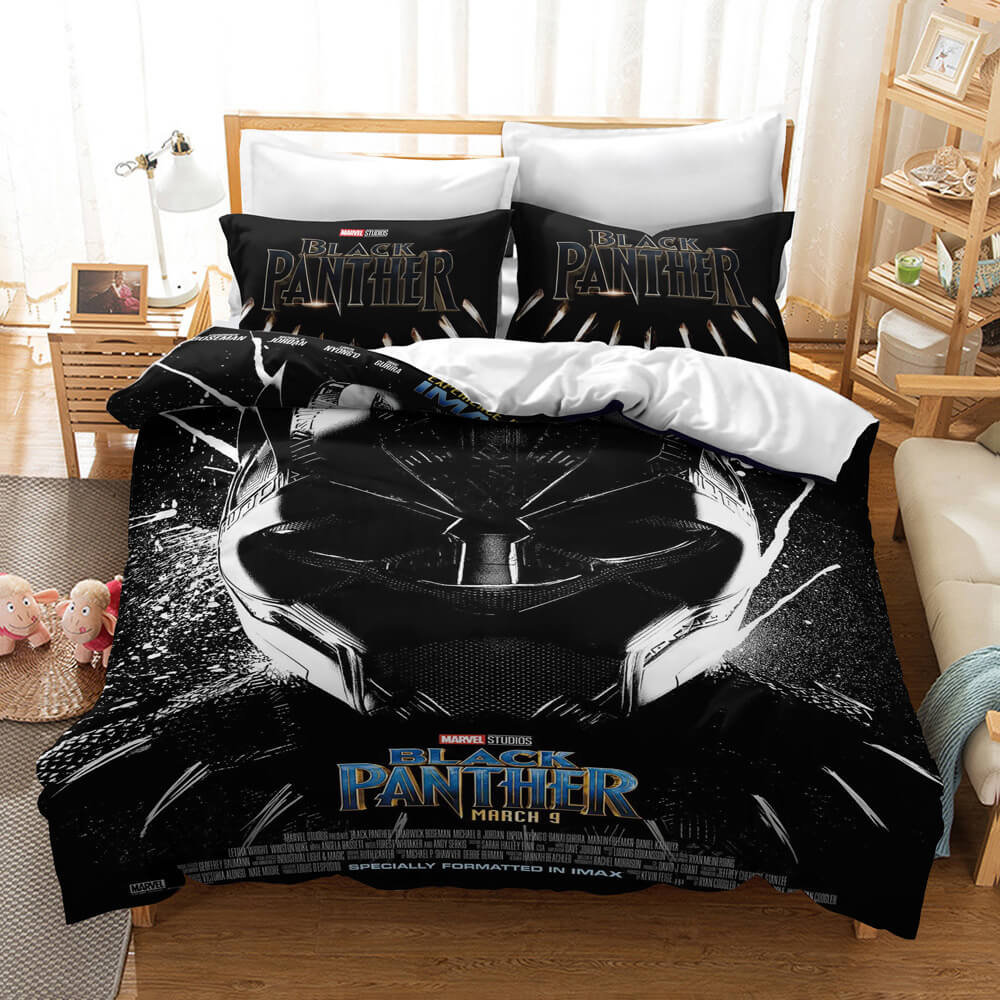 Black Panther Cosplay Bedding Set Quilt Cover Without Filler (Online Order Only)