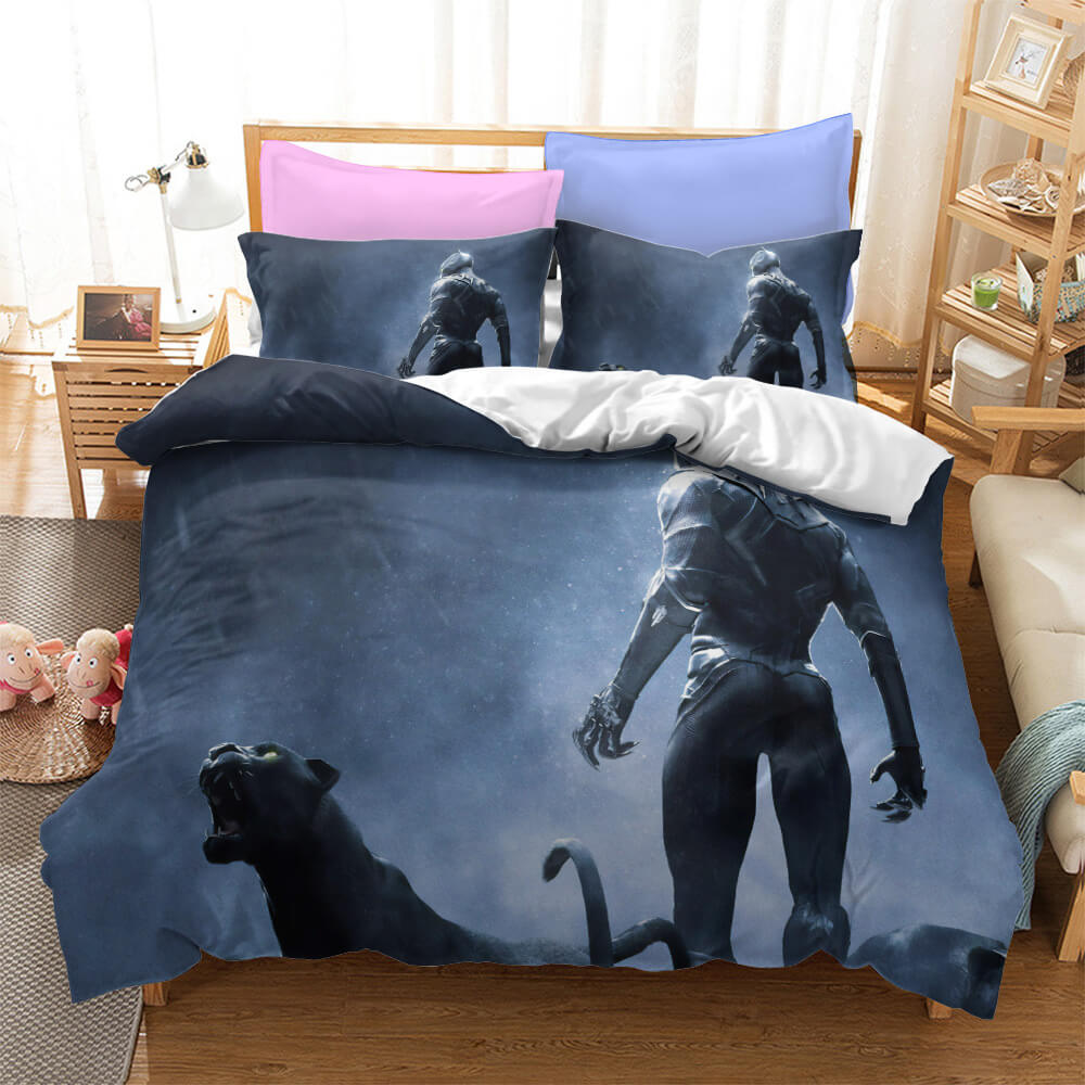 Black Panther Cosplay Bedding Set Quilt Cover Without Filler (Online Order Only)
