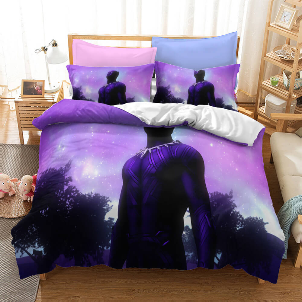 Black Panther Cosplay Bedding Set Quilt Cover Without Filler (Online Order Only)