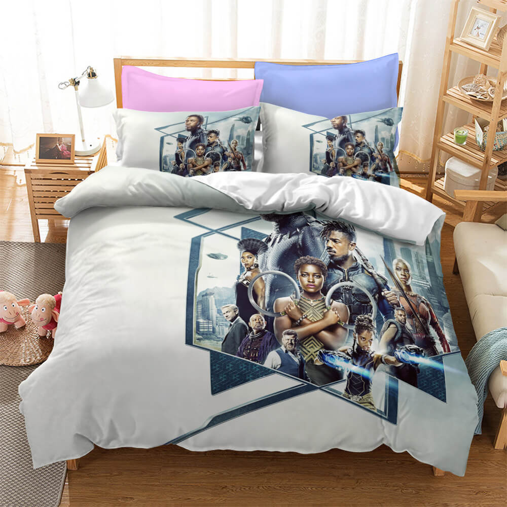 Black Panther Cosplay Bedding Set Quilt Cover Without Filler (Online Order Only)