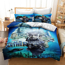 Black Panther Cosplay Bedding Set Quilt Cover Without Filler (Online Order Only)