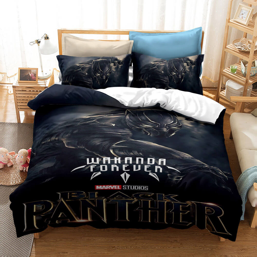 Black Panther Cosplay Bedding Set Quilt Cover Without Filler (Online Order Only)
