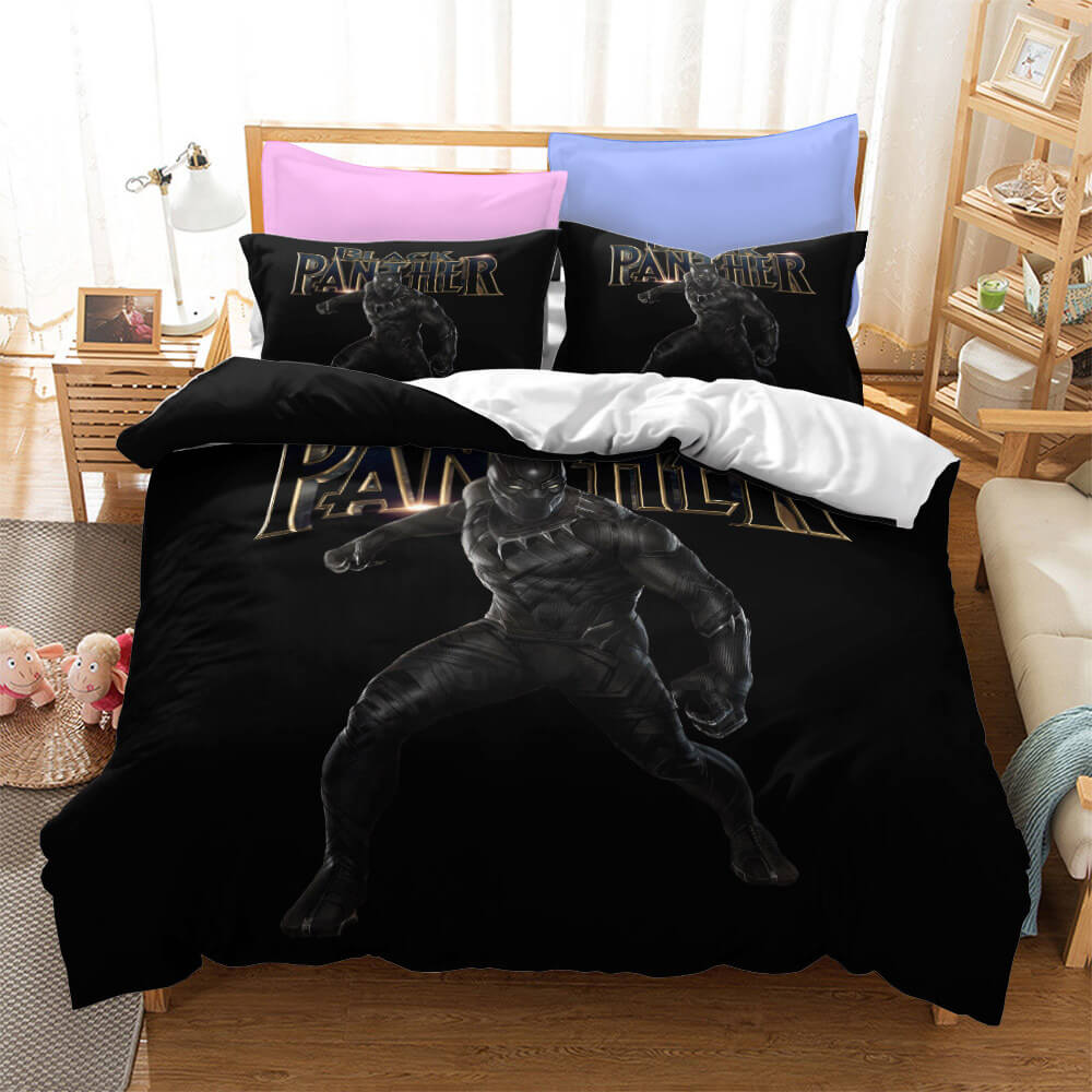 Black Panther Cosplay Bedding Set Quilt Cover Without Filler (Online Order Only)
