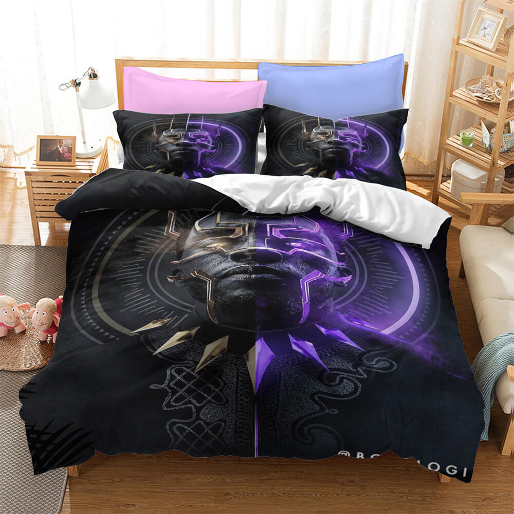 Black Panther Cosplay Bedding Set Quilt Cover Without Filler (Online Order Only)