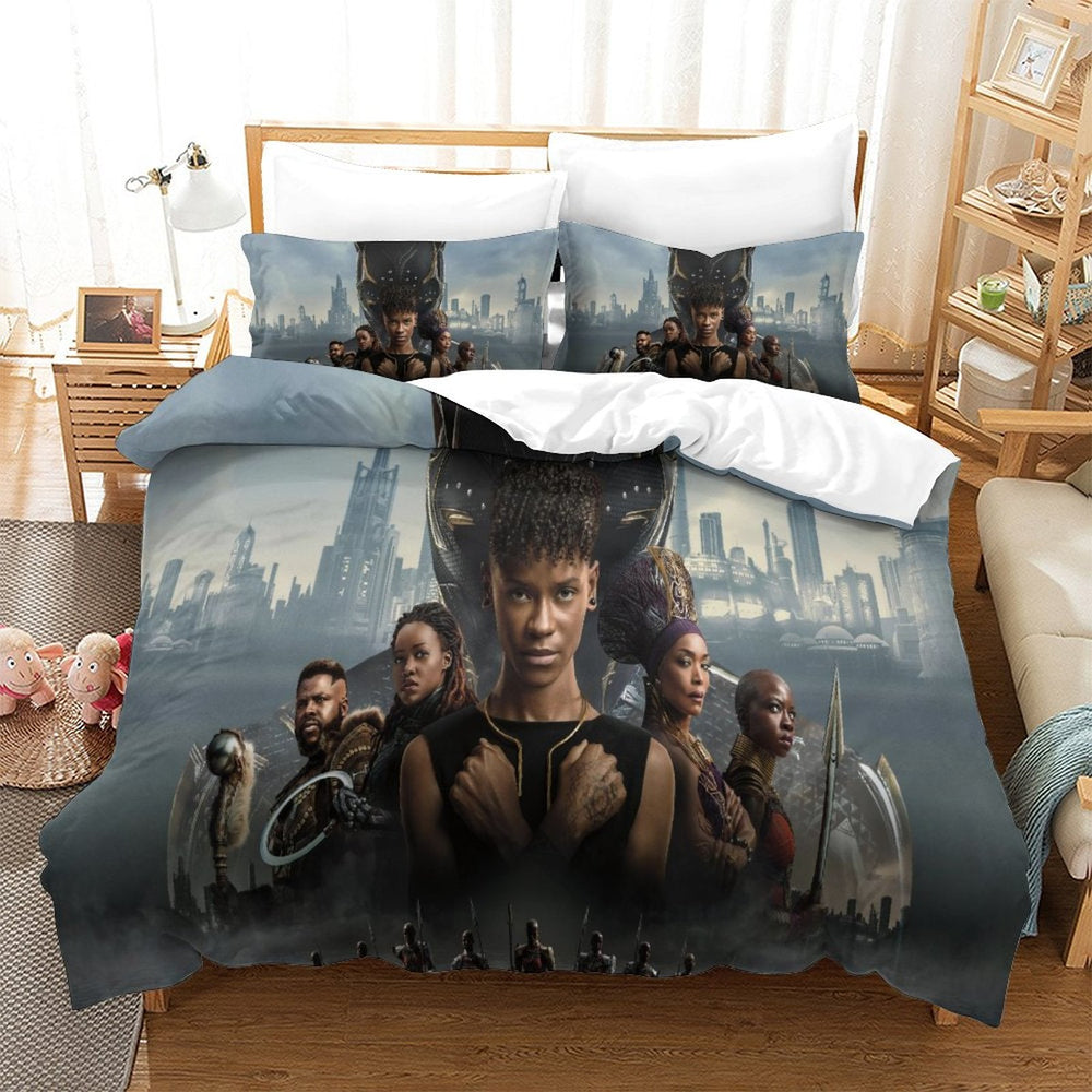 Black Panther Wakanda Forever Bedding Set Quilt Cover (Online Order Only)