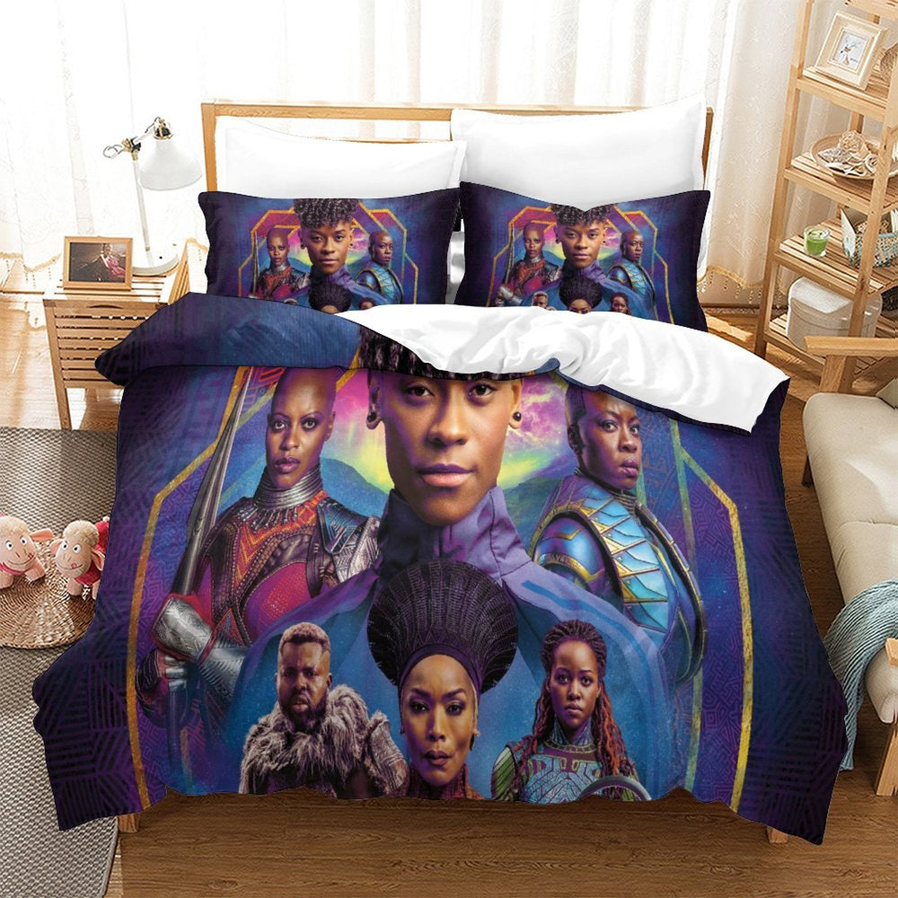Black Panther Wakanda Forever Bedding Set Quilt Cover (Online Order Only)