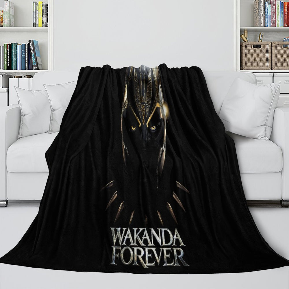 Black Panther Wakanda Forever Blanket Flannel Throw (Online Order Only)