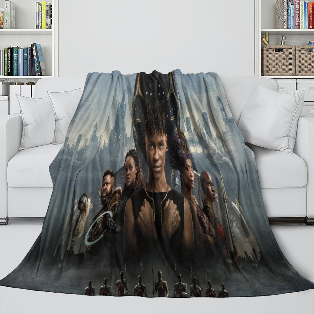 Black Panther Wakanda Forever Blanket Flannel Throw (Online Order Only)