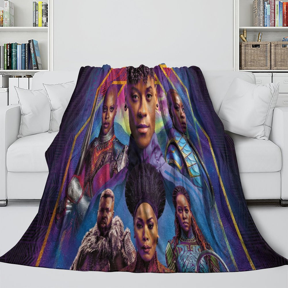 Black Panther Wakanda Forever Blanket Flannel Throw (Online Order Only)