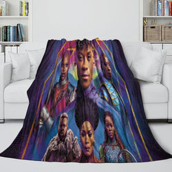 Black Panther Wakanda Forever Blanket Flannel Throw (Online Order Only)