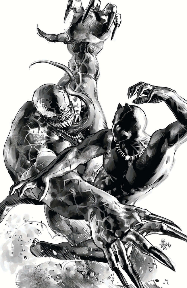 Black Panther 1 Marvel 2018 Mike Deodato Variant Trade Sketch Set Venom (ONLINE ORDER ONLY)