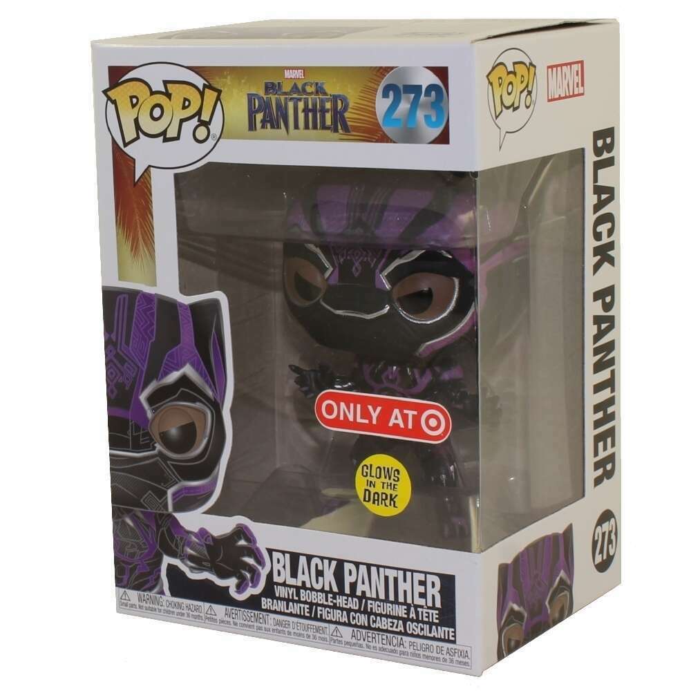 Funko POP! Marvel: Black Panther - Purple Glow Black Panther (Target Exclusive) (ONLINE ORDER ONLY)
