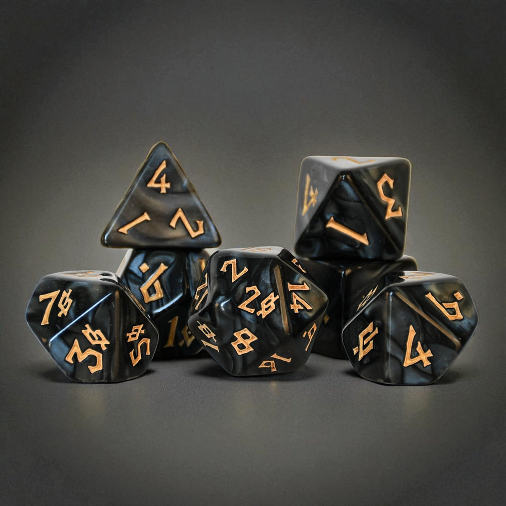 Black Water Acrylic Dice Set (ONLINE ORDER ONLY)