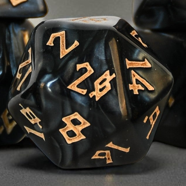 Black Water Acrylic Dice Set (ONLINE ORDER ONLY)