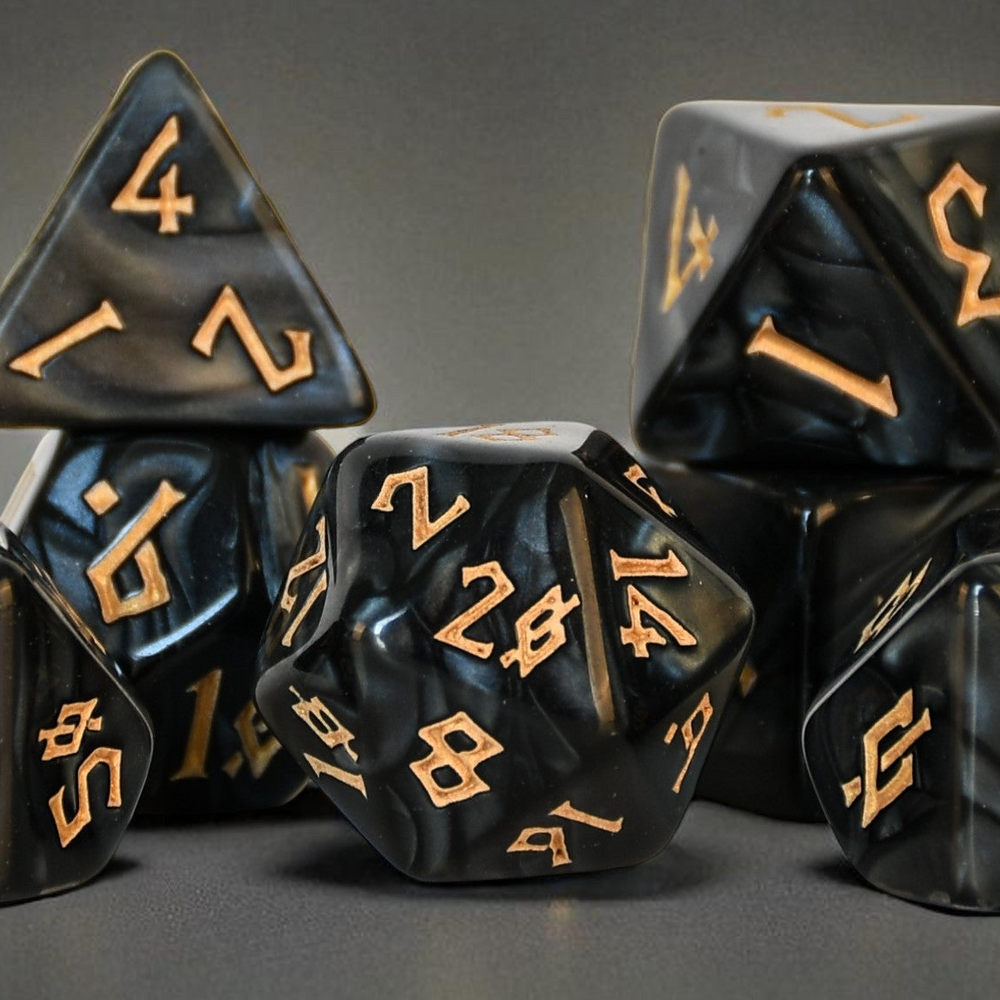 Black Water Acrylic Dice Set (ONLINE ORDER ONLY)