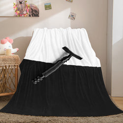 Black and White Flannel Fleece Throw Cosplay Blanket (Online Order Only)