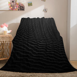 Black and White Flannel Fleece Throw Cosplay Blanket (Online Order Only)