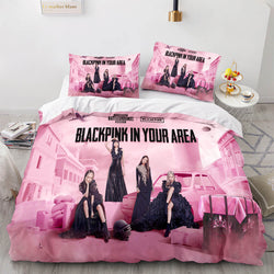 Blackpink Cosplay Bedding Set Quilt Covers Without Filler (Online Order Only)