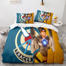 Blackwatch Mercy Overwatch Cosplay Bedding Set Quilt Covers Without Filler (Online Order Only)