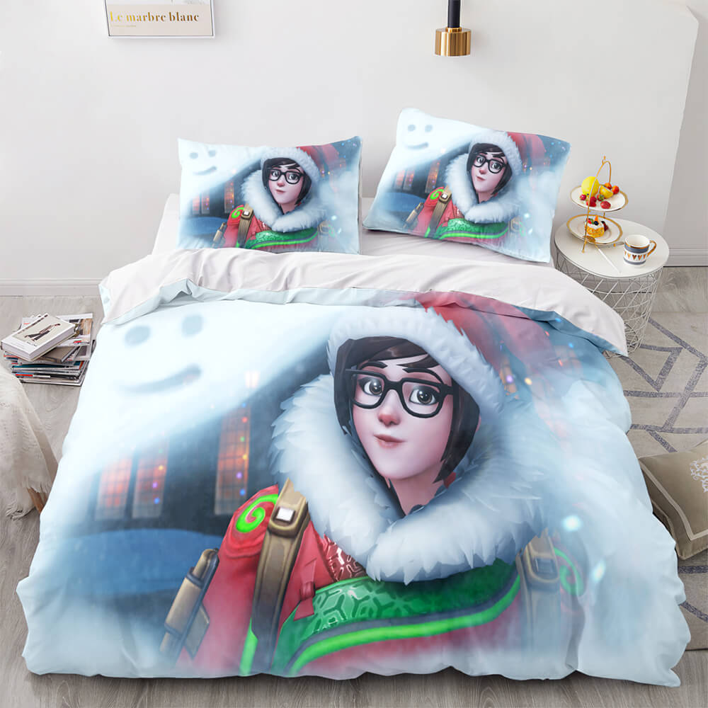 Blackwatch Mercy Overwatch Cosplay Bedding Set Quilt Covers Without Filler (Online Order Only)