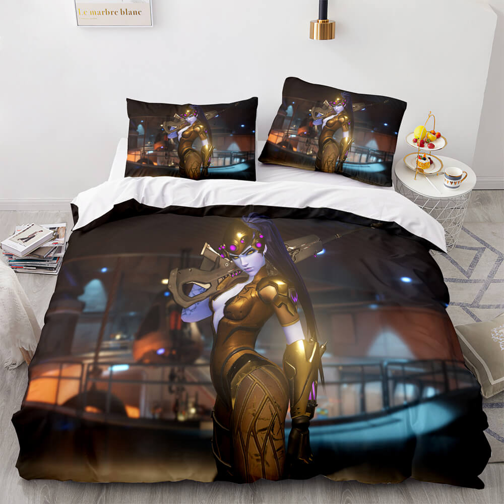 Blackwatch Mercy Overwatch Cosplay Bedding Set Quilt Covers Without Filler (Online Order Only)